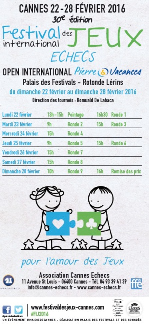 FIJ 2016: 362 joueurs à J-4 !! FIJ 2016: 362 joueurs à J-4 !!