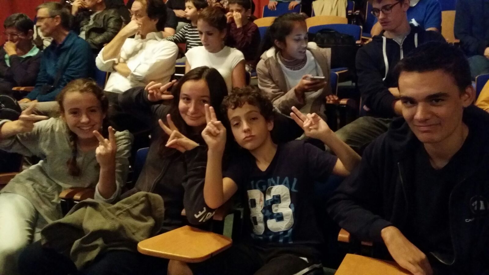 Elisa, Alexia, Matteo et JP