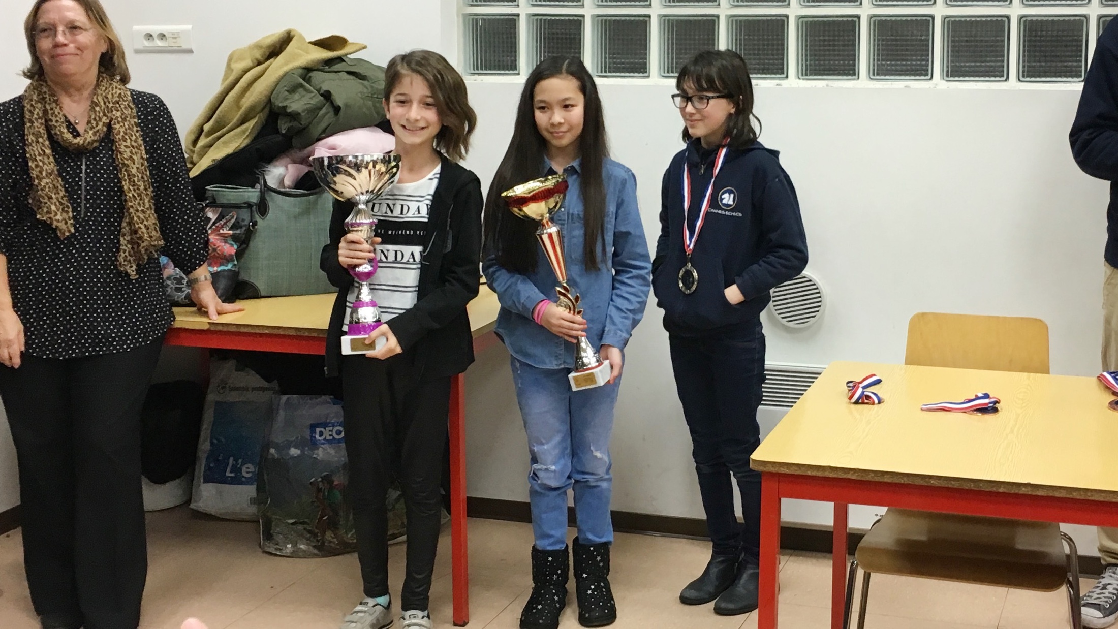 Alicia 2ème et Eva 3ème pupillette