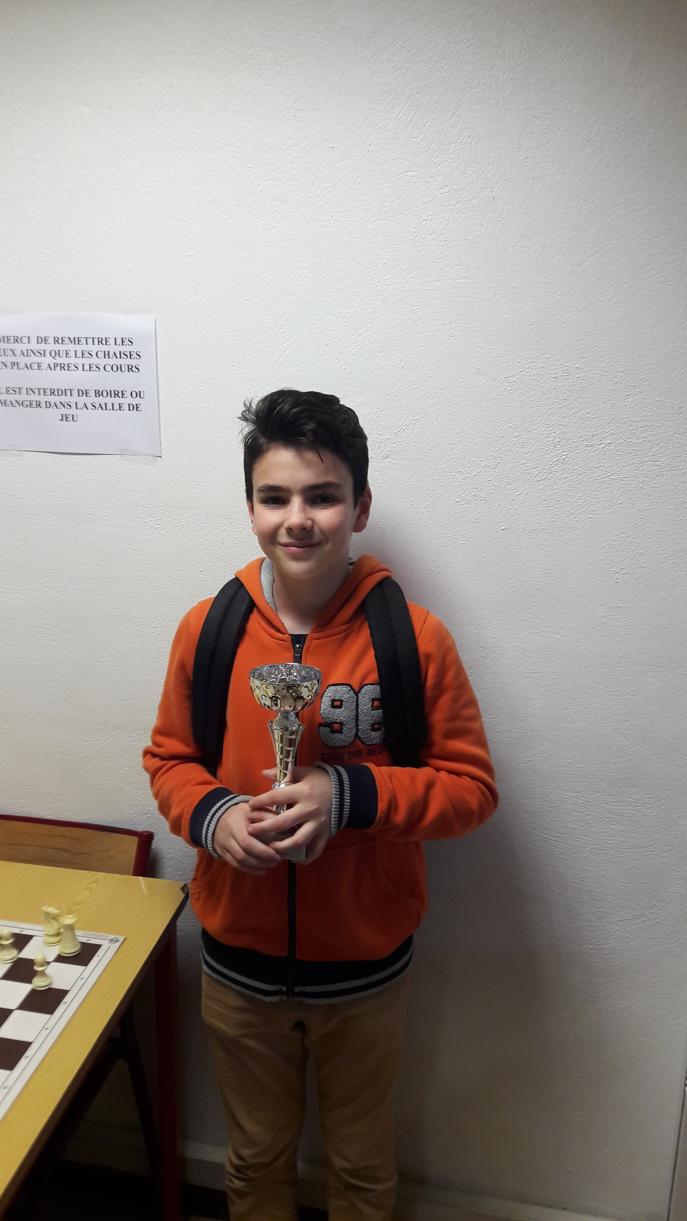 Nils vainqueur du Rapide