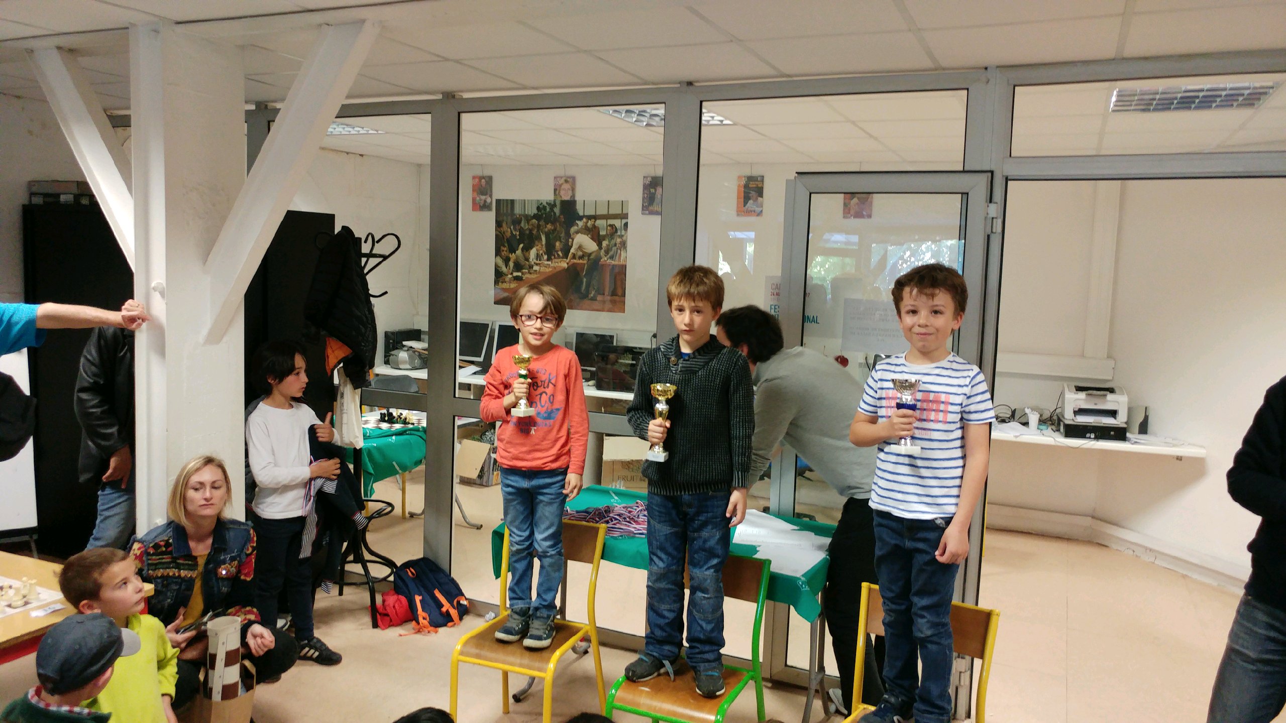 Le podium des petits