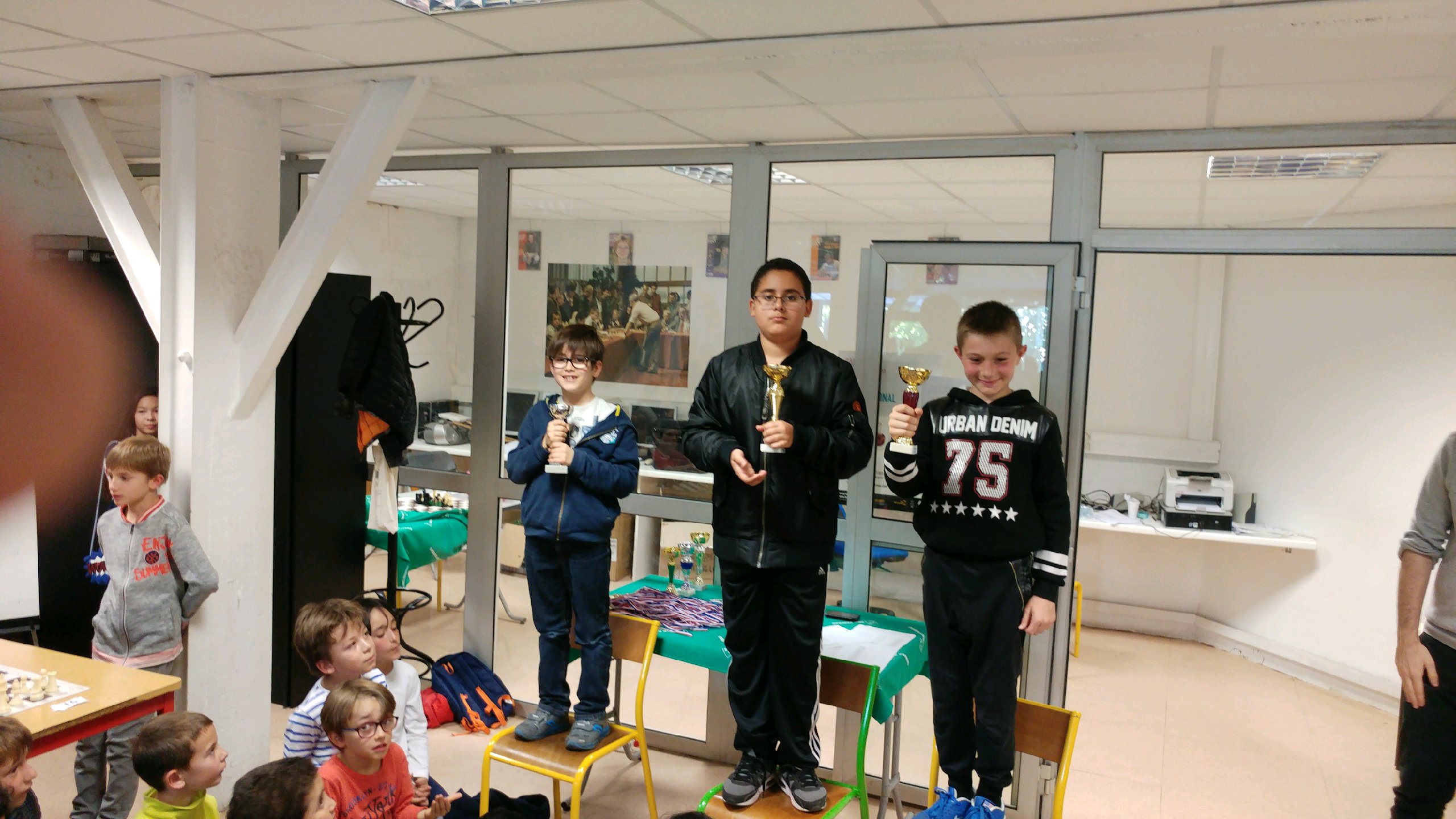 Le podium des grands