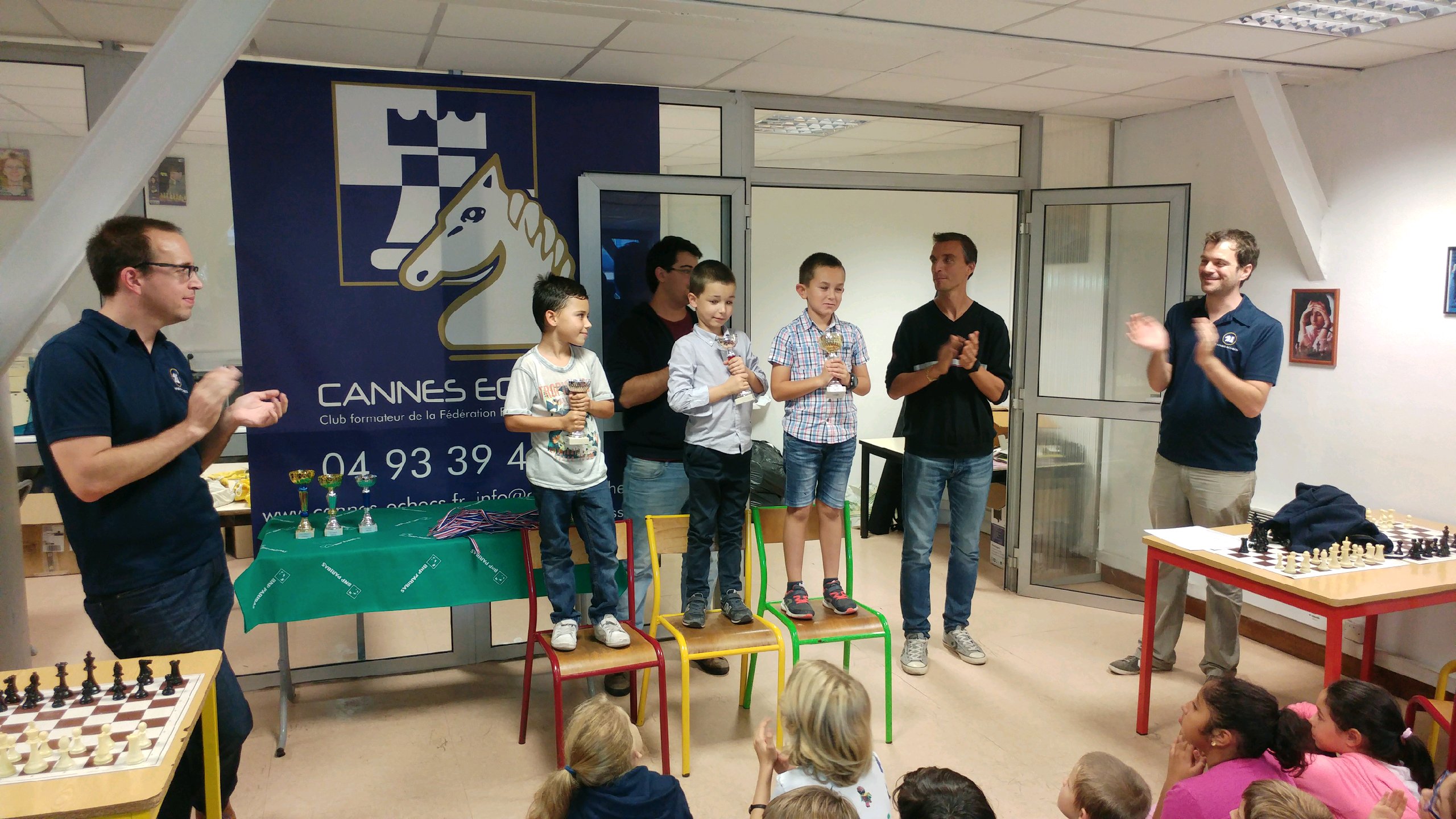 Le podium CE