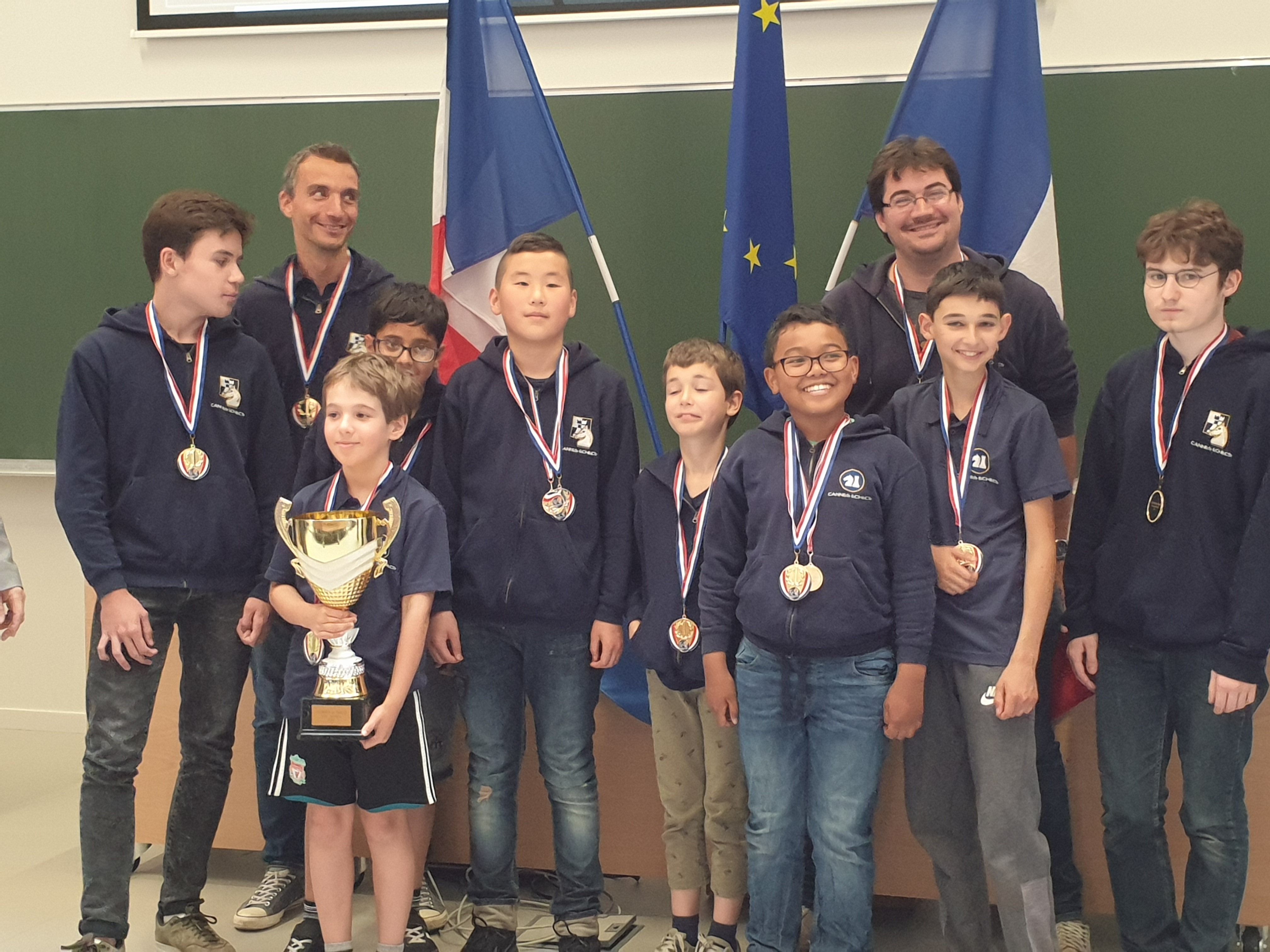 TOP JEUNES: CANNES ECHECS CHAMPION DE FRANCE !!!!!!