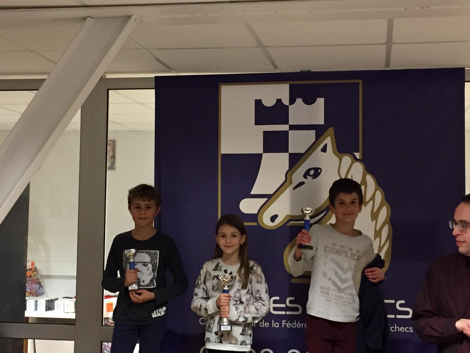 Le podium des grands