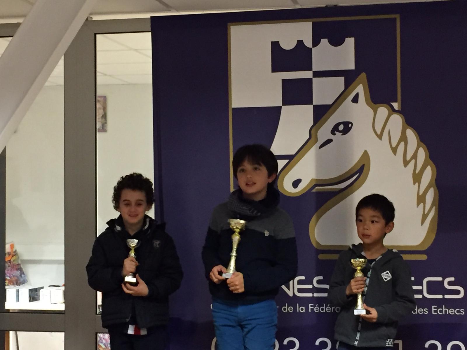 Le podium des petits